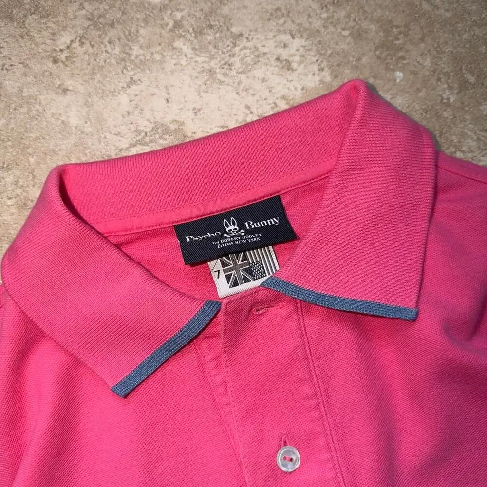Psycho Bunny Short Sleeve Polo Shirt - Size L (EU 7)